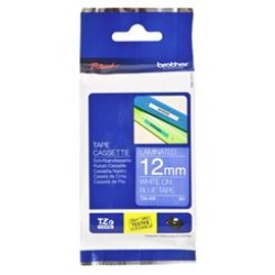 Brother P-Touch Labelling Tape Laminating TZe-535 12mm x 8m White On Blue