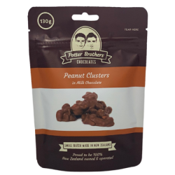 POTTER BROTHERS CHOCOLATE PEANUTS 130g handmade in NZ POTTER BROTHERS CHOCOLATE PEANUTS 130g handmade in NZ
