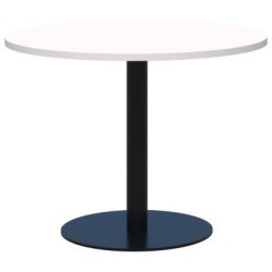 Classic Table Round 800mm diameter Snow/Black. Heavy duty base. 15 Yr Warranty. Classic Table Round 800mm diameter Snow/Black. Heavy duty base. 15 Yr Warranty.
