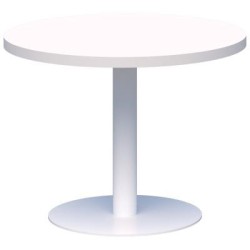 Classic Coffee Table Round 450mm diameter Snow/White. Heavy duty base. 15 Yr Warranty. Classic Coffee Table Round 450mm diameter Snow/White. Heavy duty base. 15 Yr Warranty.