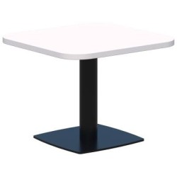 Classic Coffee Table Square 600 x 600mm Snow/Black. Heavy duty base. 15 Yr Warranty. Classic Coffee Table Square 600 x 600mm Snow/Black. Heavy duty base. 15 Yr Warranty.