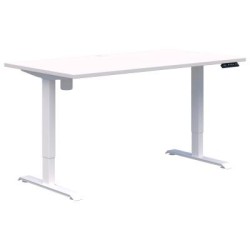 Duo II Electric Height Adjust Desk Single 1200 x 700mm Snow/White Duo II Electric Height Adjust Desk Single 1200 x 700mm Snow/White