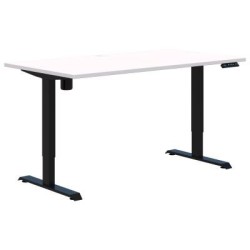 Duo II Electric Height Adjust Desk Single 1200 x 700mm Snow/Black Duo II Electric Height Adjust Desk Single 1200 x 700mm Snow/Black