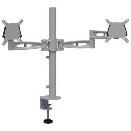 Kardo Monitor Arms Dual  Silver