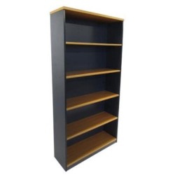 Delta 1800 Bookcase Beech/Charcoal Delta 1800 Bookcase Beech/Charcoal