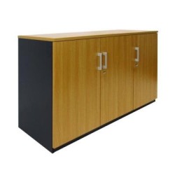 Delta 1200 Storage Credenza Beech/Charcoal Delta 1200 Storage Credenza Beech/Charcoal