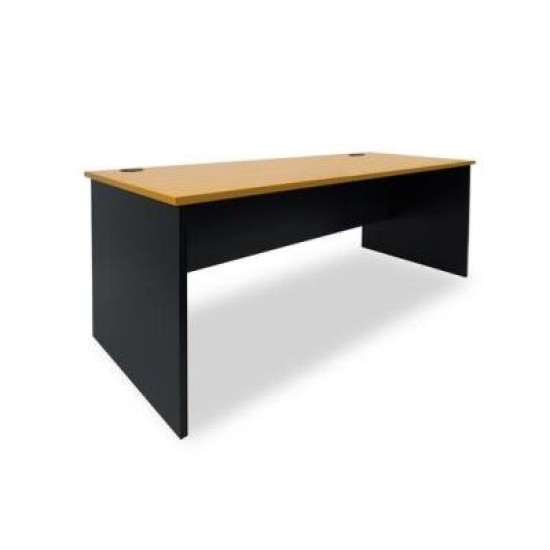 Delta 1500 Straight Desk Beech/Charcoal