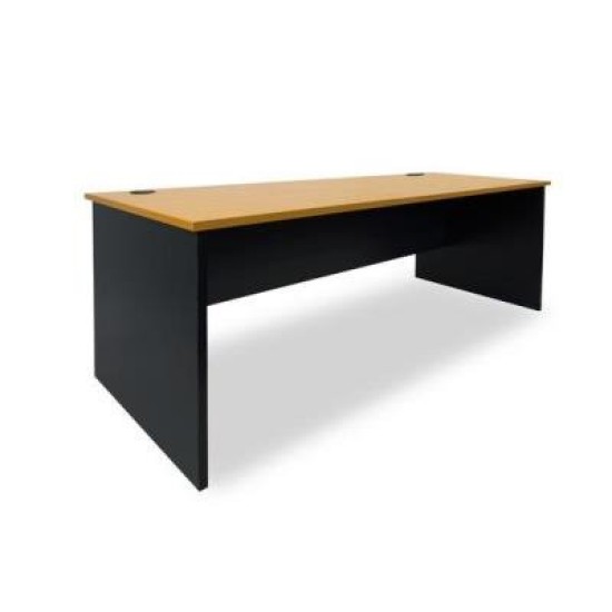 Delta 1800 Straight Desk Beech/Charcoal