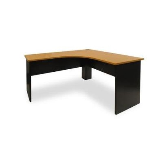 Delta 1800 Corner Desk Beech/Charcoal
