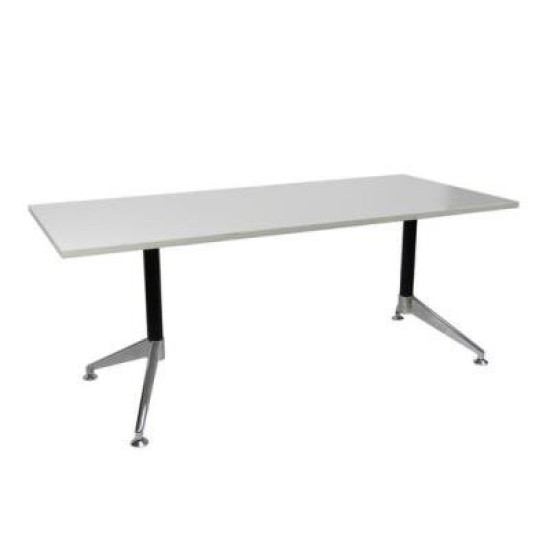 Eiffel Meeting Table 1800 x 900 - White Top White