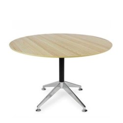 Eiffel Round Meeting Table 900 Autumn Oak