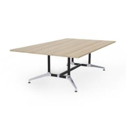 Eiffel Conference Table 2400 x 1200 - Autumn Oak Top Oak