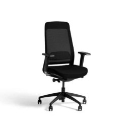 Brava Mesh Back Black Fabric Seat Task Chair Black Brava Mesh Back Black Fabric Seat Task Chair Black