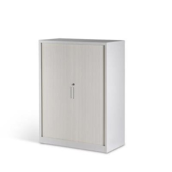 Milano 900w x 1020h Storage Tambour Matt White