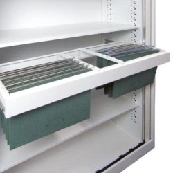 Milano 1200 Tambour Roll-Out Suspension File Rack Matt White Milano 1200 Tambour Roll-Out Suspension File Rack Matt White