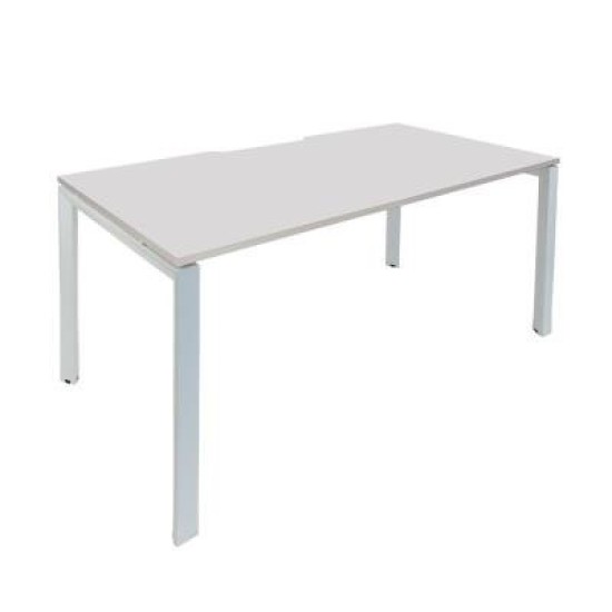 Novah Straight Desk – White / White 1800w x 700d