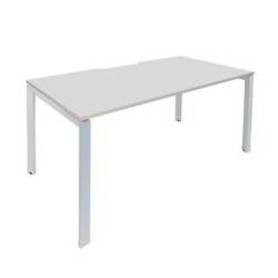 Novah Straight Desk – White / White 1600w x 800d