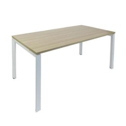Novah Meeting Table – White / Autumn Oak 1800w x 900d