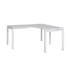 Novah Corner Desk - White / White 1500 x 1500 x 700