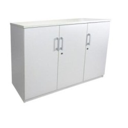 Sonic White 1200 Storage Credenza White