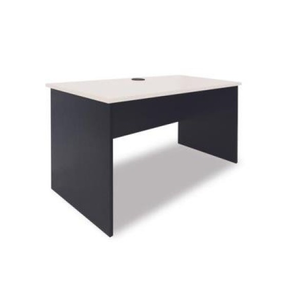 Sonic 1200 Straight Desk White/Charcoal