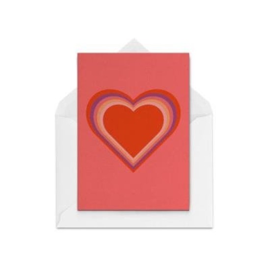 Rainbow Heart Card