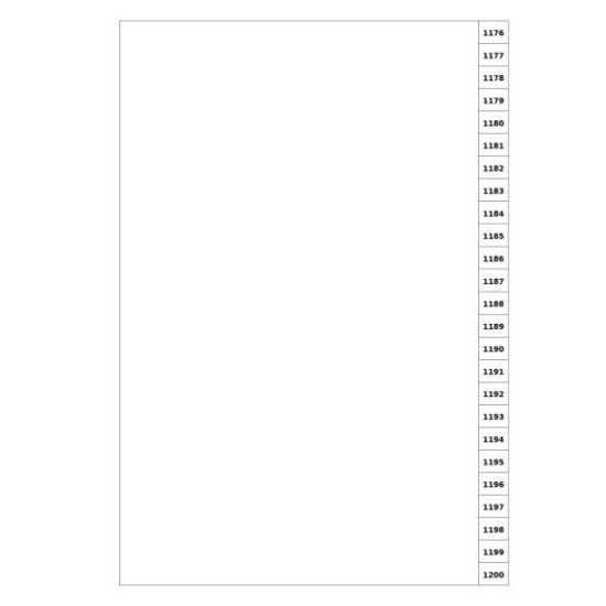 Indices/Dividers white 250 GSM (premium card) 1176-1200 unpunched