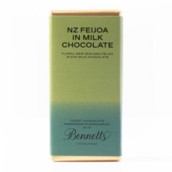 Bennetts Chocolate 60g Bar Feijoa Milk Choc Bennetts Chocolate 60g Bar Feijoa Milk Choc