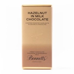 Bennetts Chocolate 60g Bar Hazelnut Milk Choc Bennetts Chocolate 60g Bar Hazelnut Milk Choc