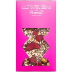 Bennetts Chocolate Specialty Bar Plum & Hazelnut Bennetts Chocolate Specialty Bar Plum & Hazelnut