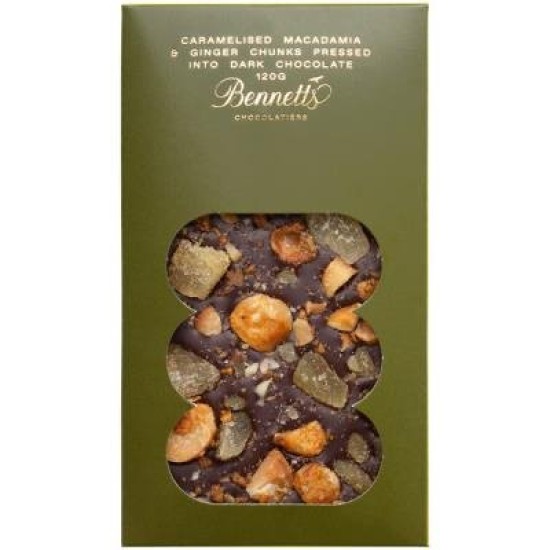 Bennetts Chocolate Specialty Bar Macadamia & Ginger