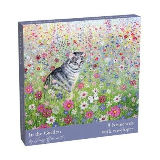 IN THE GARDEN NOTECARD SET 4 X 2