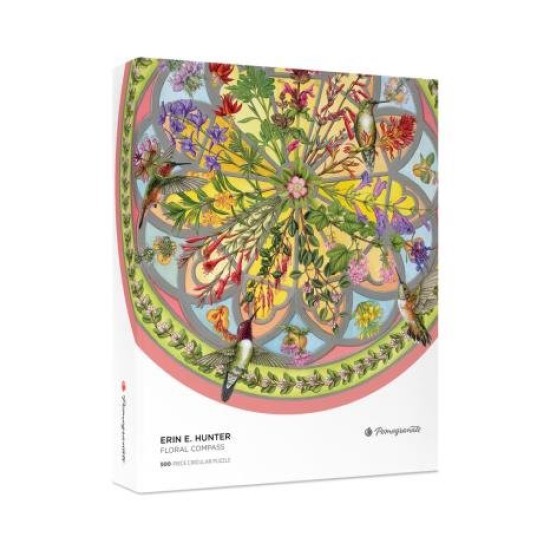 FLORAL COMPASS CIRCULAR 500 PCE PUZZLE