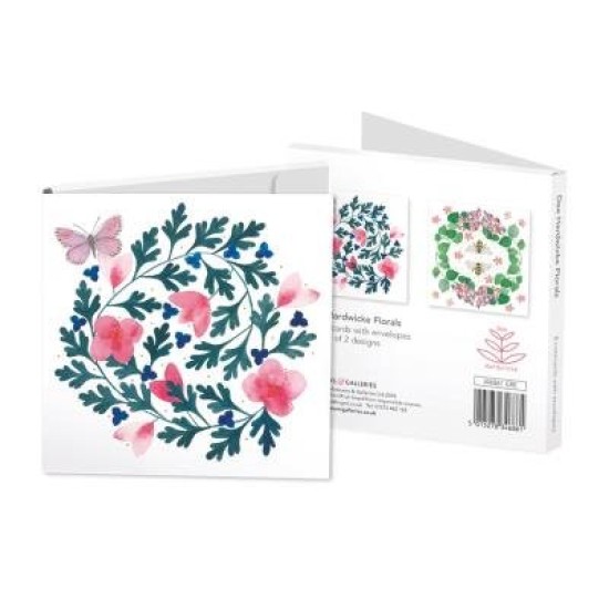 FLORALS DEE HARDWICKE; NOTECARD SET 4 X 2