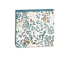 HARES AND BERRIES MINI NOTECARD PKT 8 HARES AND BERRIES MINI NOTECARD PKT 8