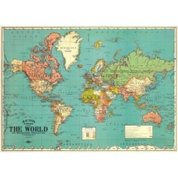 CAVALLINI WORLD MAP 4 POSTER WRAP CAVALLINI WORLD MAP 4 POSTER WRAP
