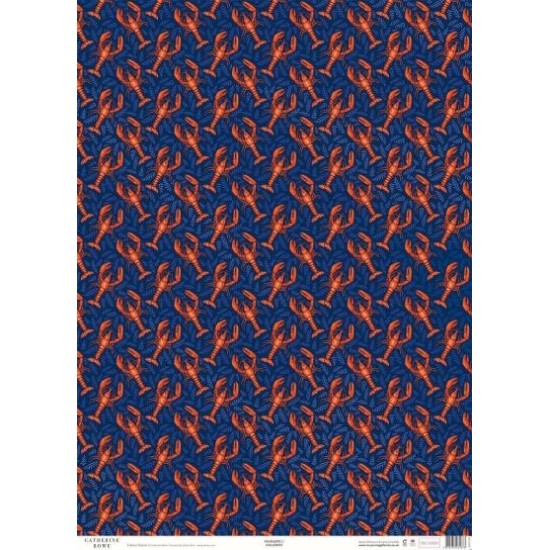 LOBSTER PATTERN FOILED WRAP
