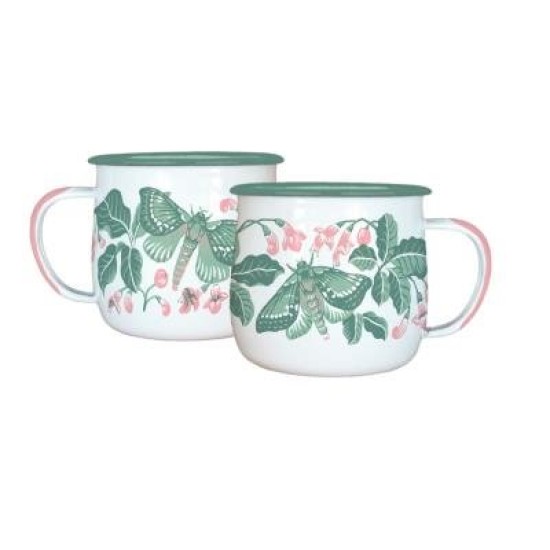 PURIRI MOTHS ENAMEL MUG