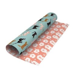 CINNAMON BLUE CATS DOUBLE SIDED WRAP