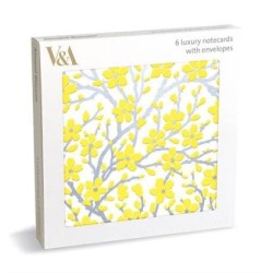 ALMOND BLOSSOM LUX SQ NOTECARD WALLET 6 PKT