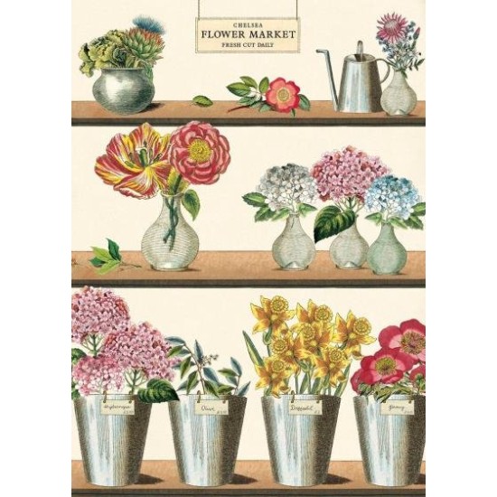 CAVALLINI DD  FLOWER MARKET POSTER WRAP