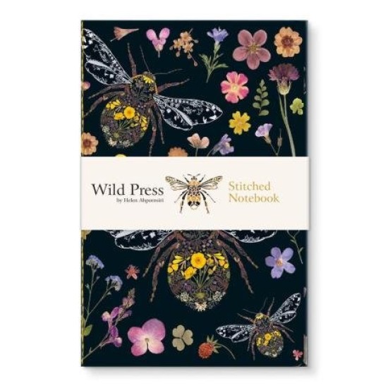 THREE BUMBLEBEES STITCHED NOTEBOOK