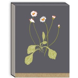 * FLORAL CHARCOAL POCKET NOTEPAD * FLORAL CHARCOAL POCKET NOTEPAD