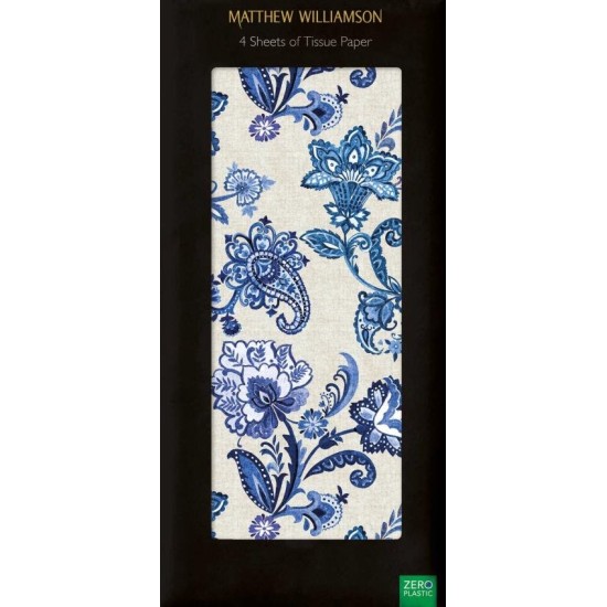 PAISLEY BLUE TISSUE PAPER