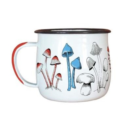 NZ FUNGI ENAMEL MUG