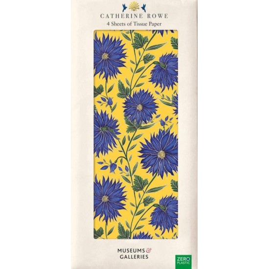 BLUE FLOWERS TISSUE PAPER