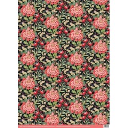 PEONY & PRUNUS ROLL WRAP  700mm X 3M