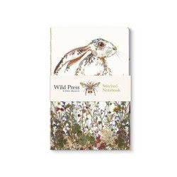 WILDFLOWER HARE  STITCHED NOTEBOOK