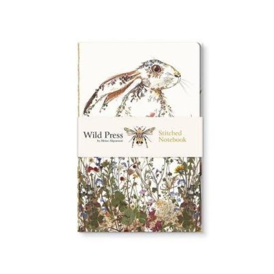 WILDFLOWER HARE  STITCHED NOTEBOOK