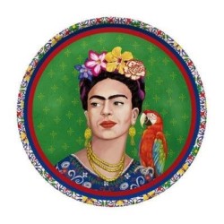 FRIDA WITH PARROT CELEBRATION TRAY